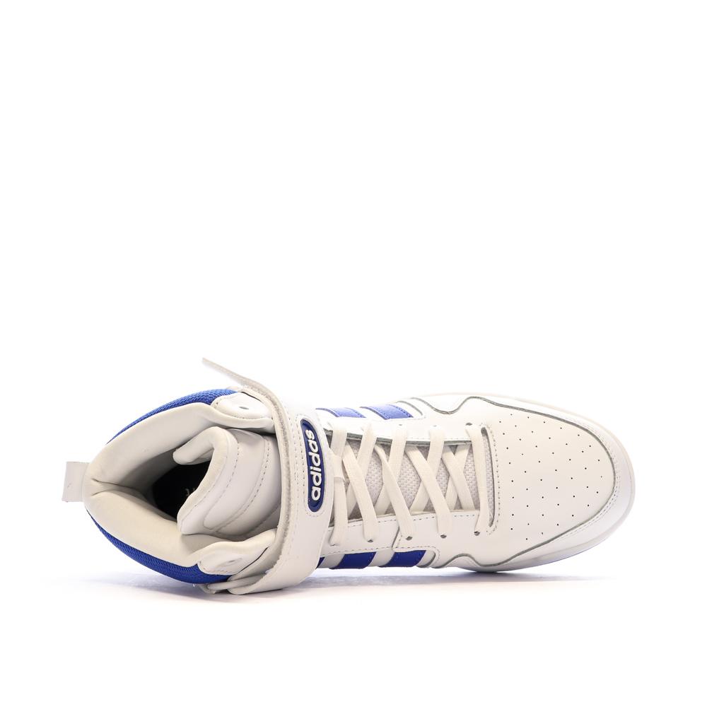 Adidas Baskets Blanches/Bleu Homme Adidas Postmove Mid