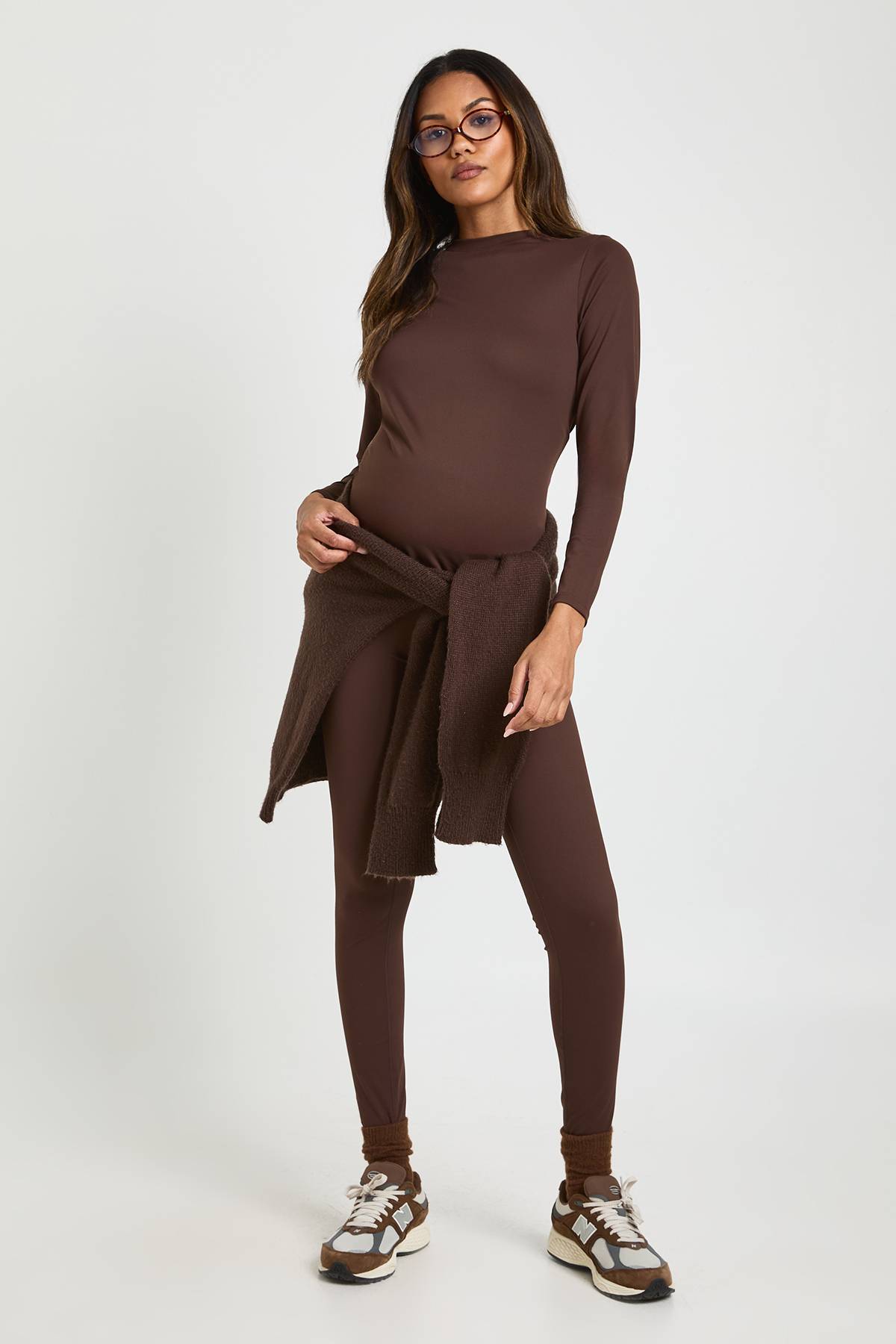 boohoo Legging de maternité ultra-doux sculptant pour soutien du ventre