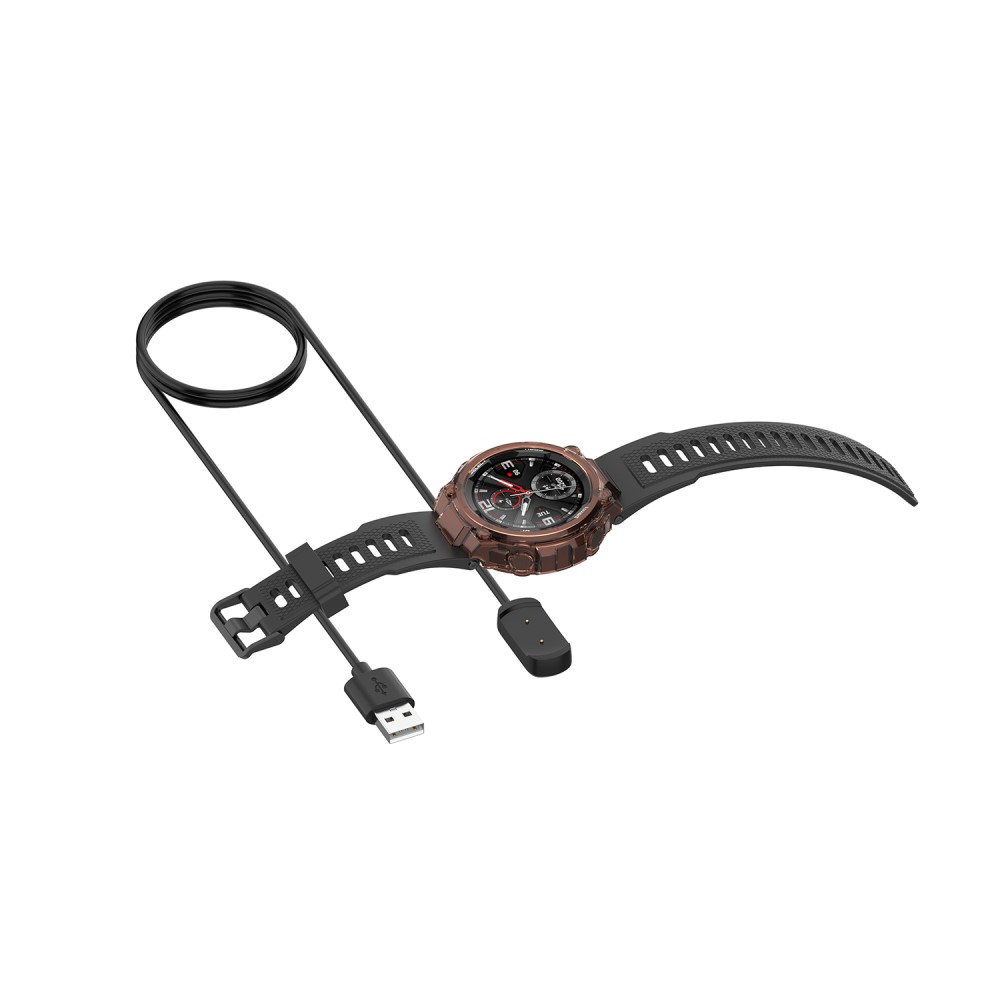 (1m) Amazfit T-Rex A1918 / GTR 42mm / GTR 47mm / GTS USB A Ladekabel Magnetisches Ladegerät - Schwarz