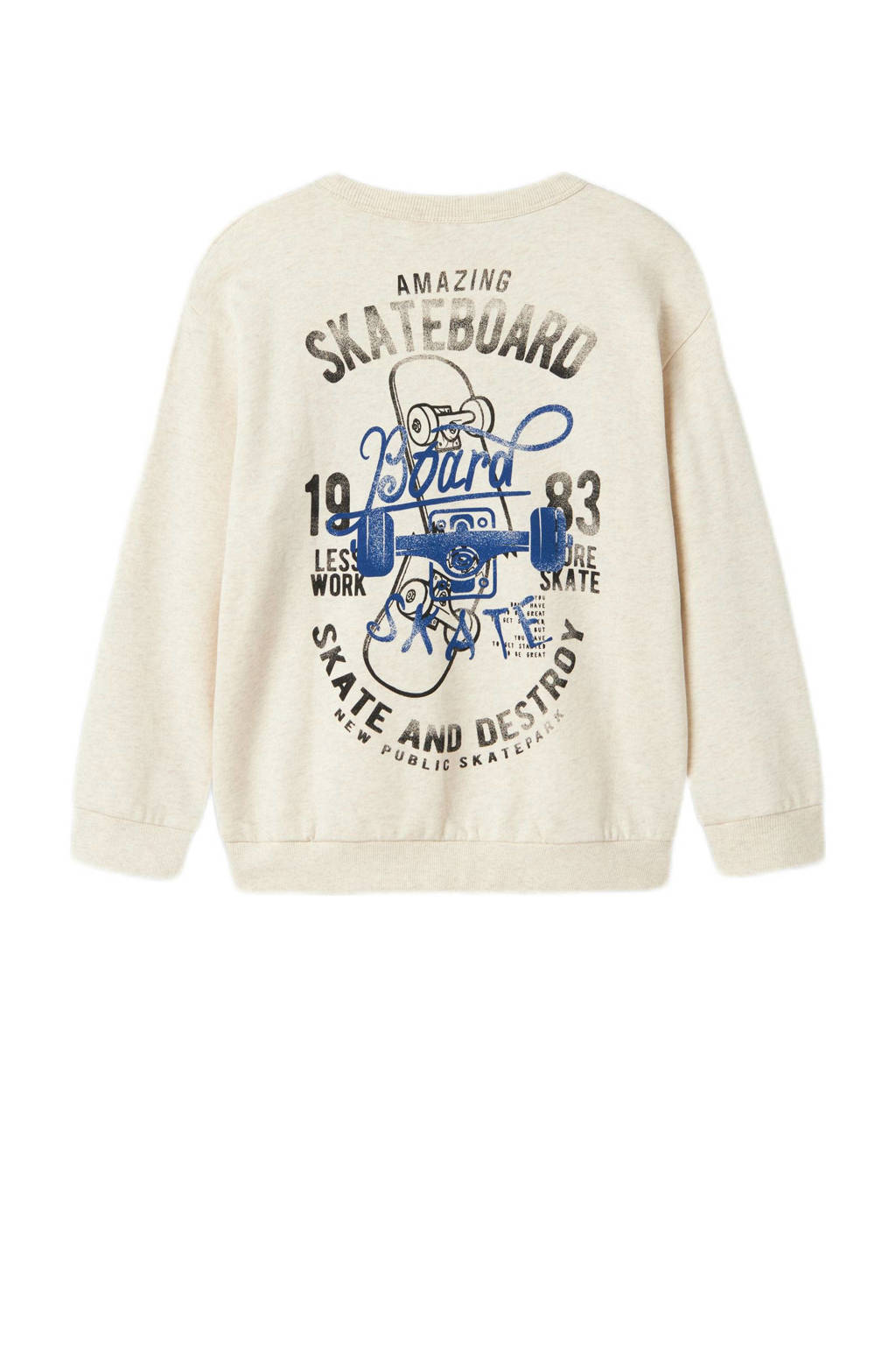 NAME IT sweater NKMRIMIA met backprint ecru