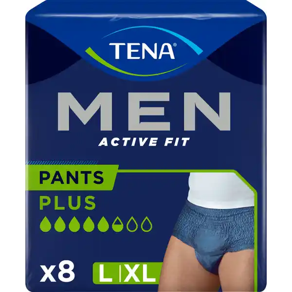 Men Active Fit Pants Plus L
