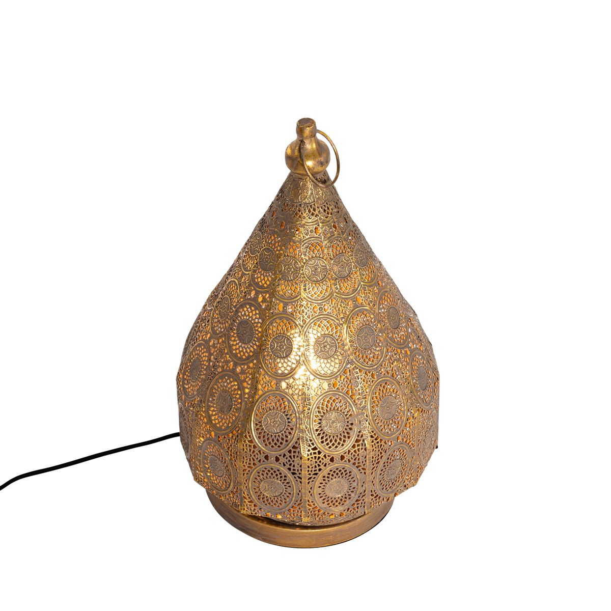 Oosterse tafellamp goud 26 cm - Mowgli