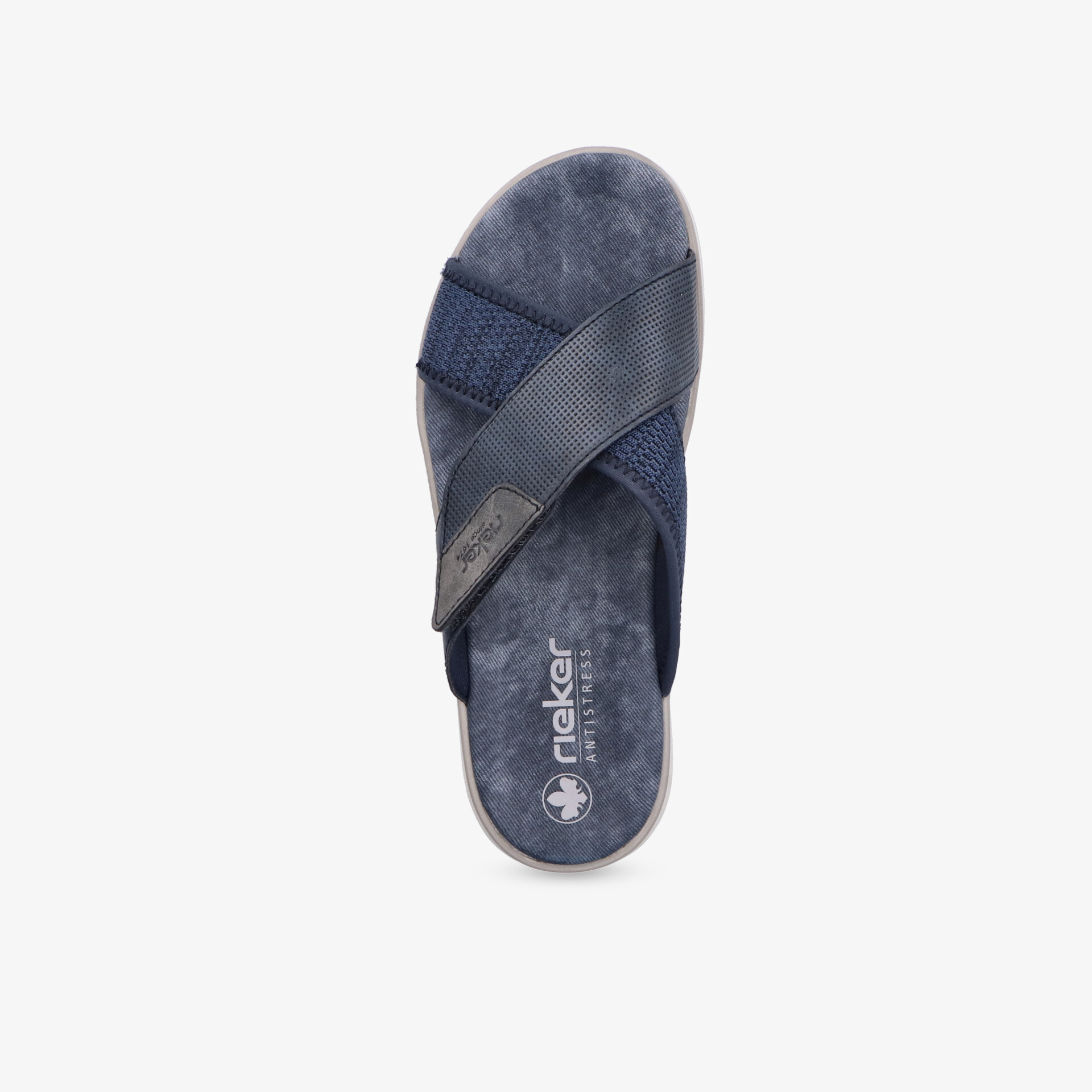 rieker Herren Pantoletten blau