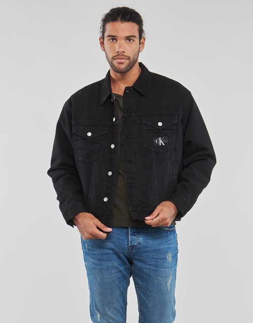 Calvin Klein Jeans - GENDERLESS PADDED DENIM JACKET Negro