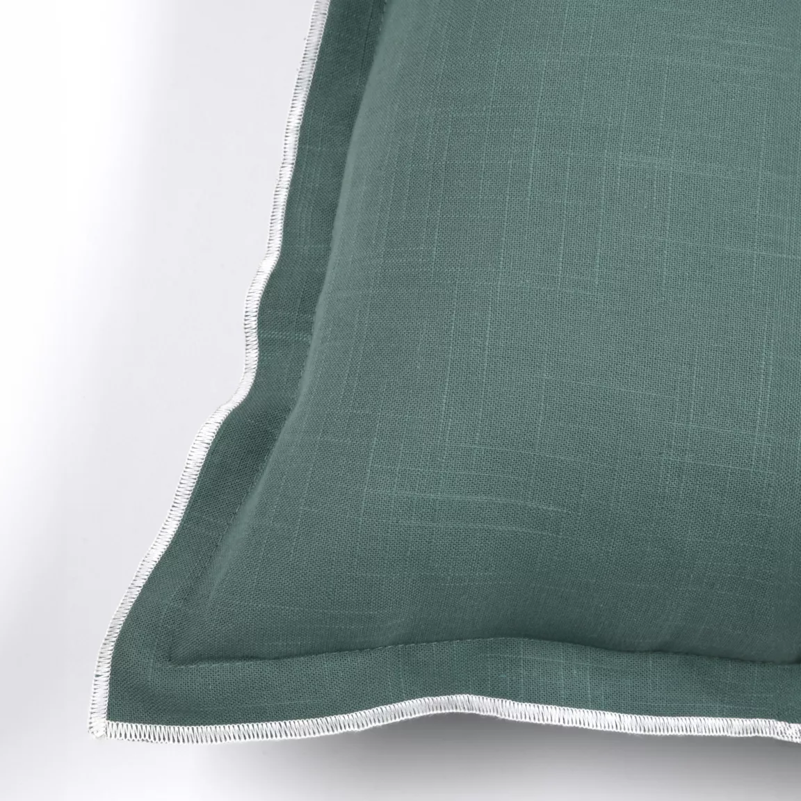 Coussin carré coton (45 x 45 cm) Helios Vert