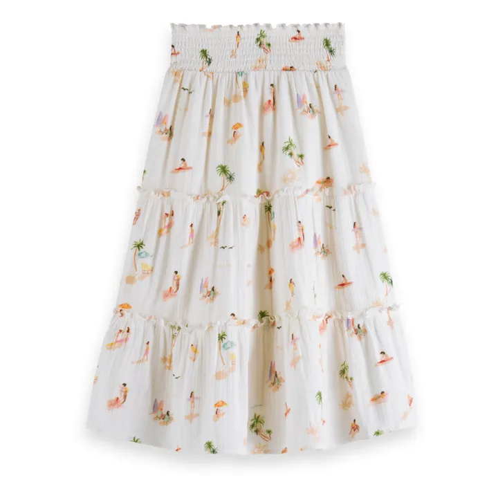 Scotch & Soda Jupe Beach Friends | Blanc