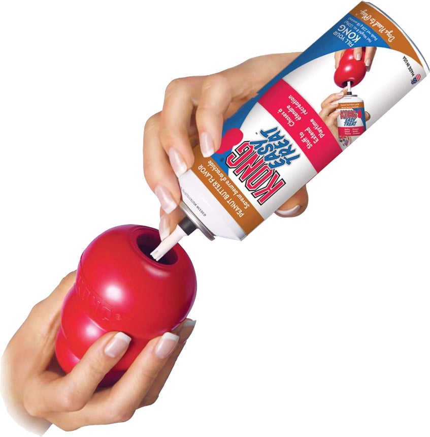 Kong hondensnack Easy Treat spuitbus pindakaas 236 ml