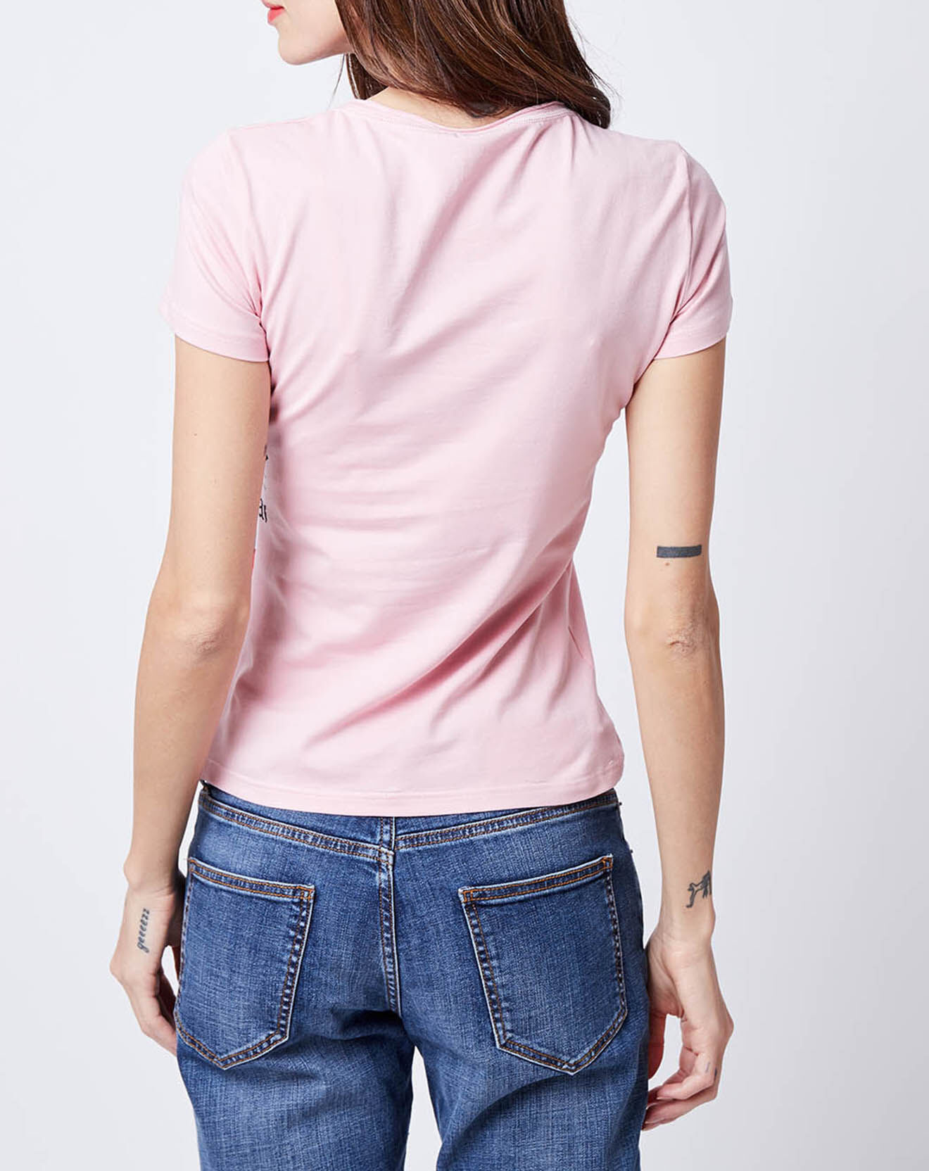 John Galliano T-Shirt imprimé drapeau rose bonbon