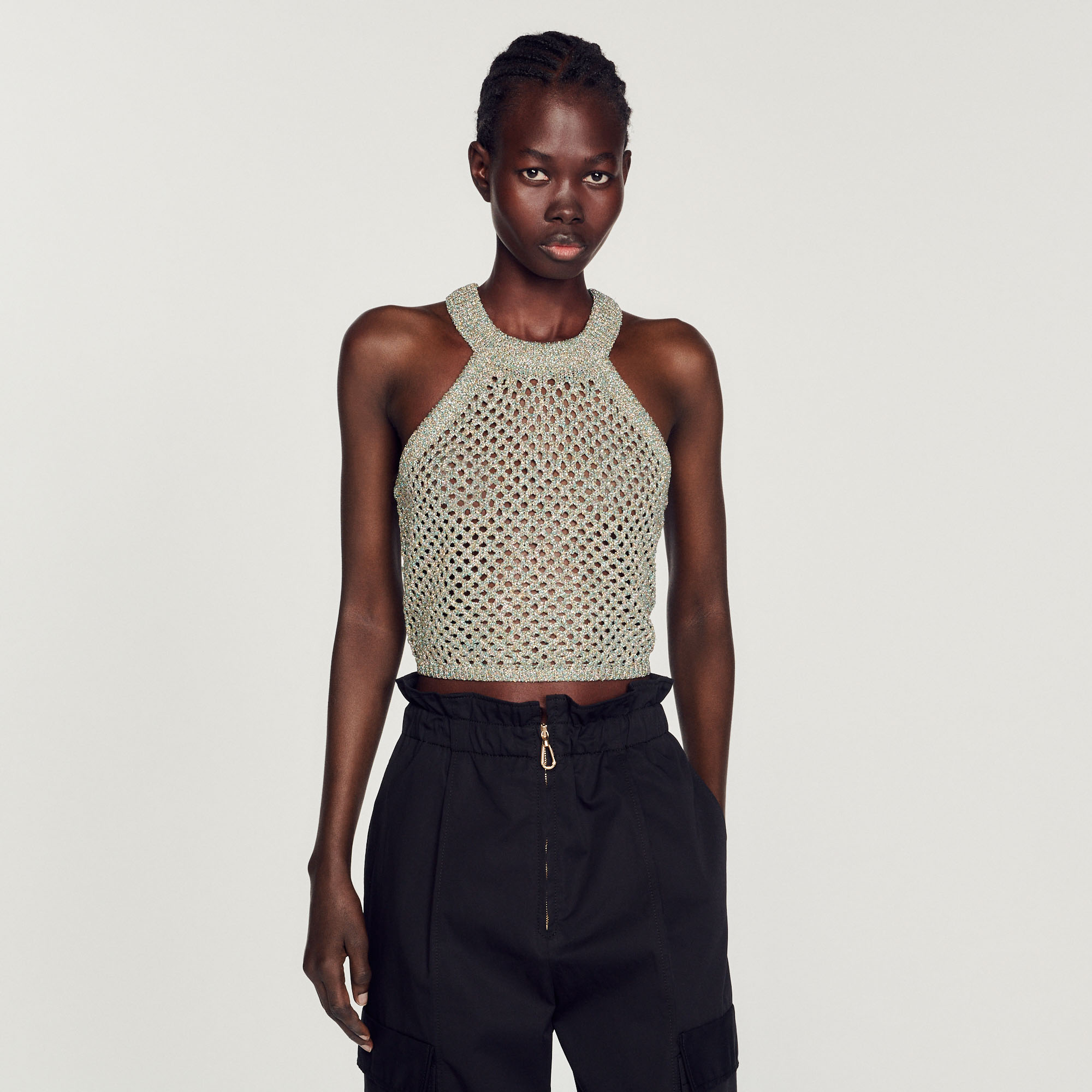 Top court en crochet