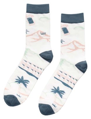 Chaussettes Vans Classic Print 3/4 Crew Blanc Taille Unique 42 5-47