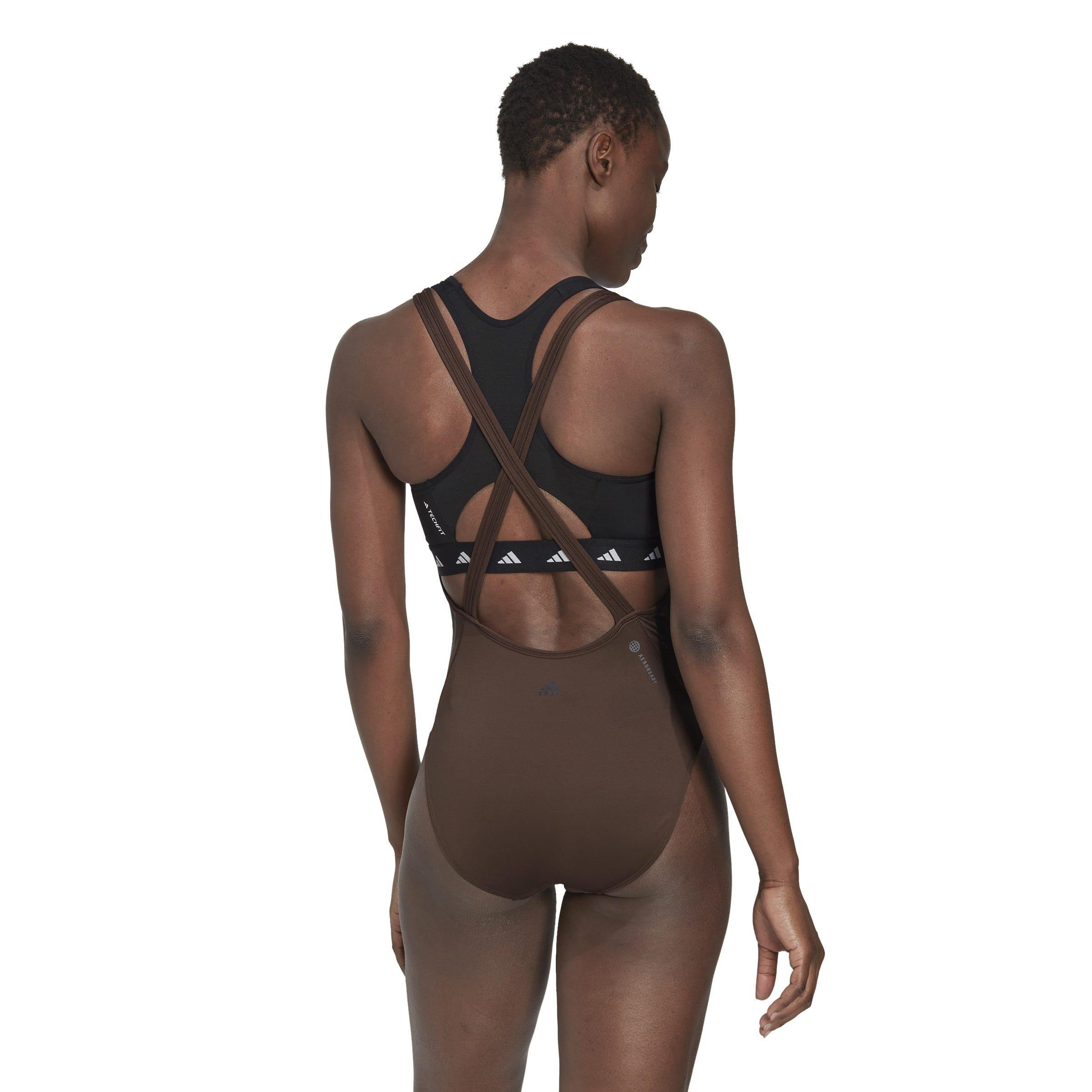 adidas Train Icons 3 Stripe Leotard Womens