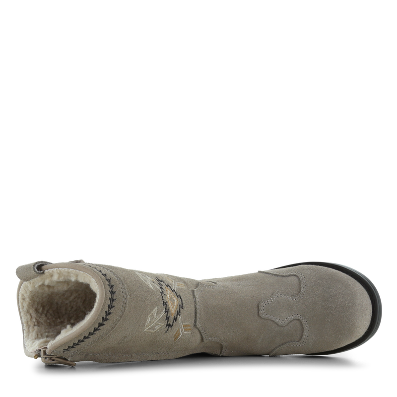 Shoesme taupe westernstiefel mit teddy futter