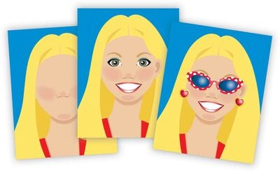 Melissa & Doug Make-a-Face Klistremerkebok