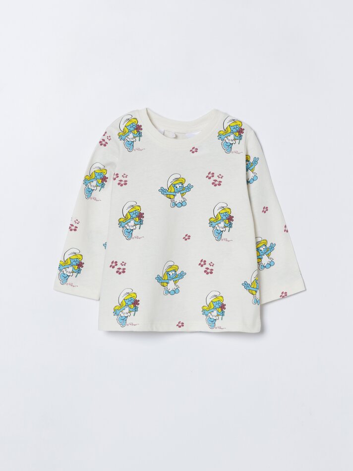 Conjunto de macacão e camiseta Smurfs IMPS de 2 peças - Cinza Antracite
