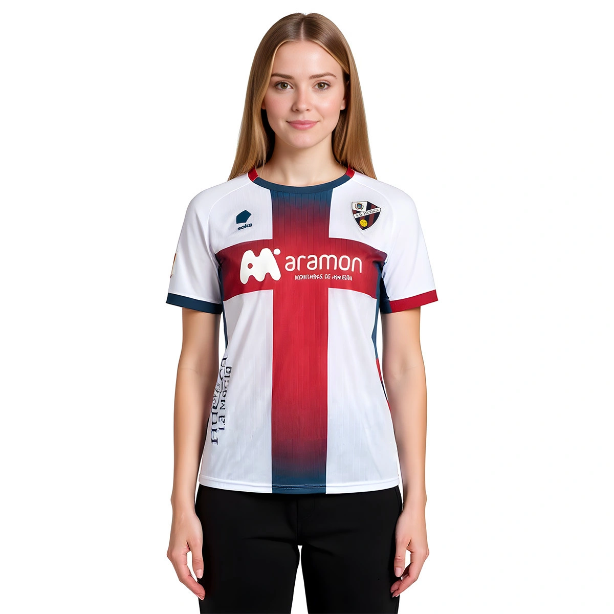 Camisola Soka Sociedad Deportiva Huesca Segundo Equipamento 2025-2026 Mulher