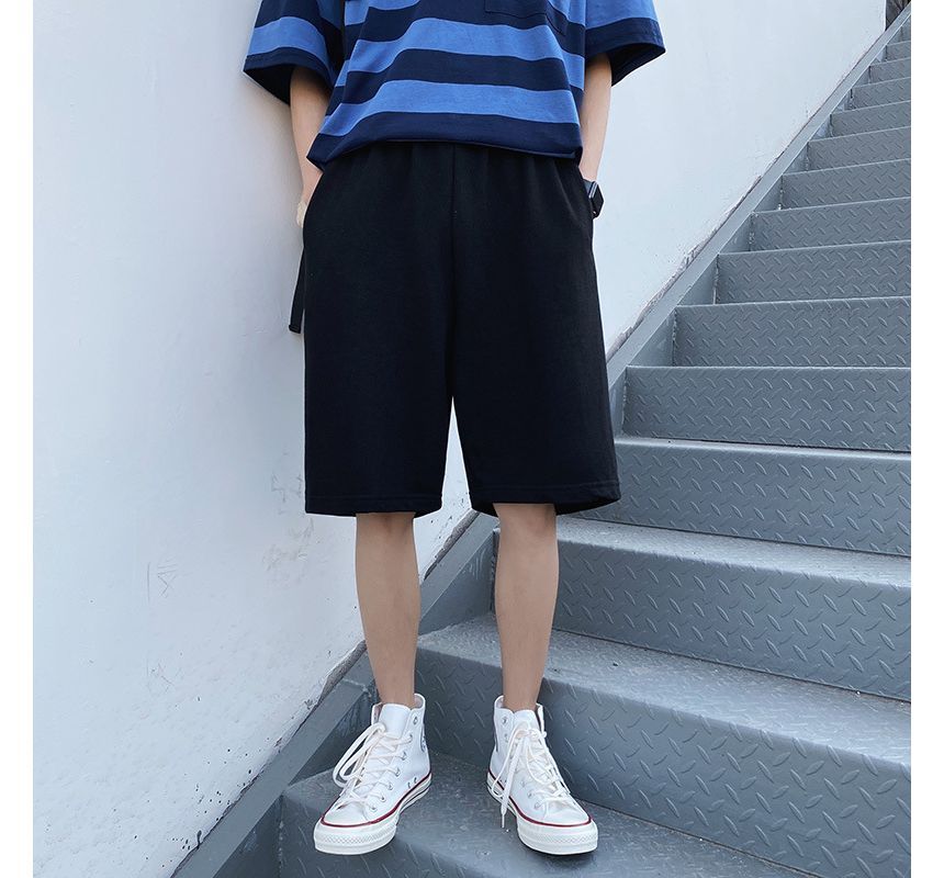 Acrius - Effen sweatshort met losse pasvorm
