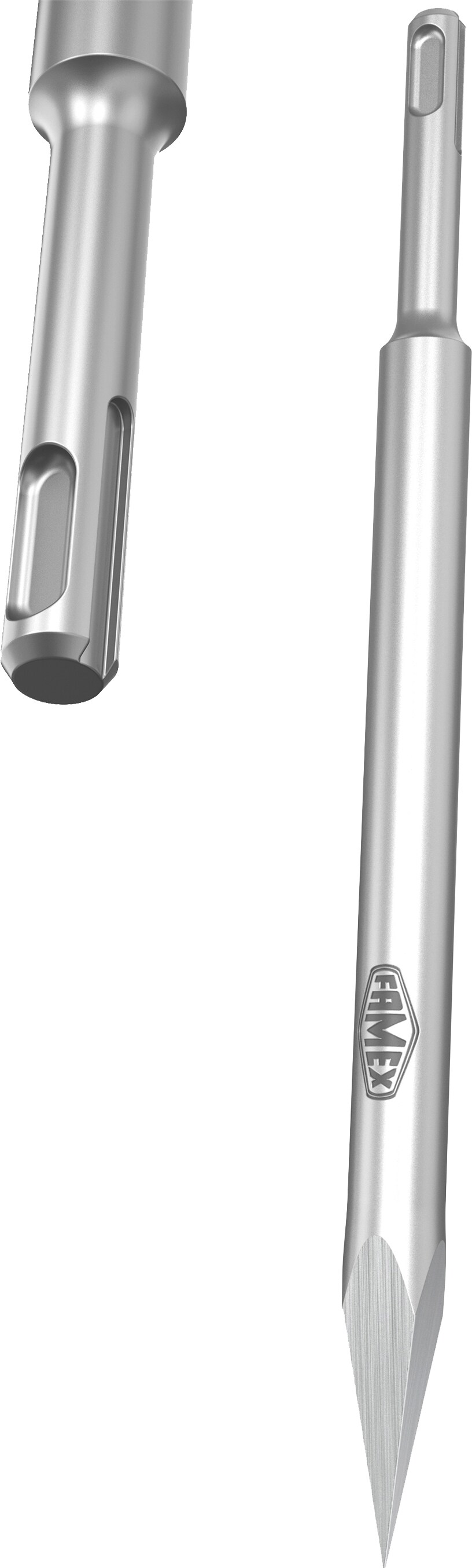FAMEX 8357-3 SDS-Plus Meißel Set - Flachmeißel Spitzmeißel Fliesenmeißel