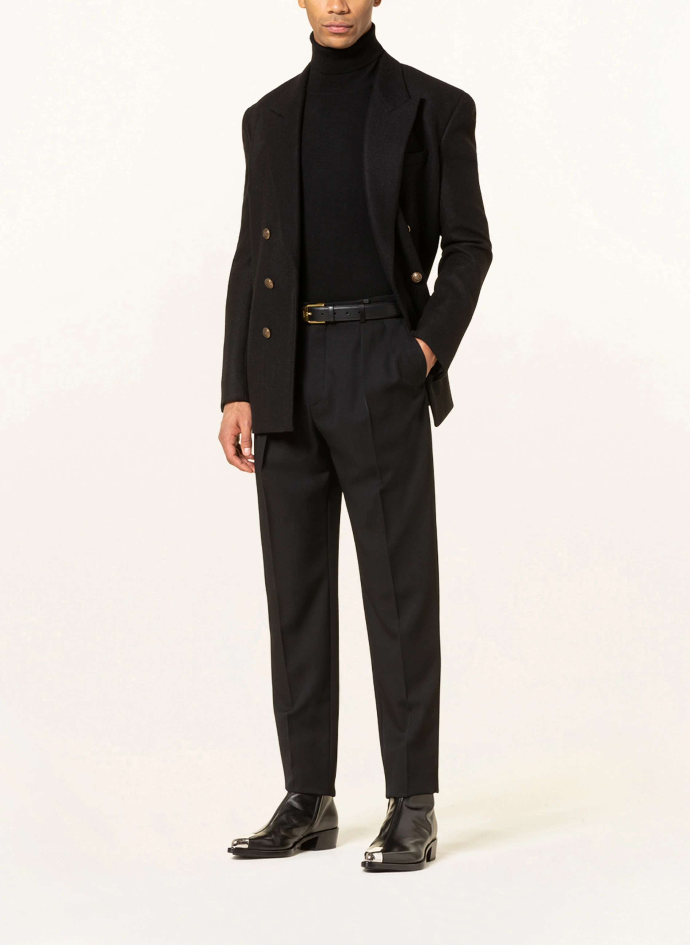 SAINT LAURENT Smoking-Hose Regular Fit mit Galonstreifen