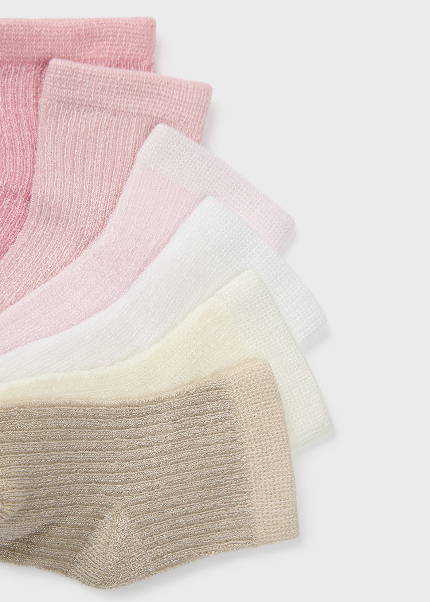 Conjunto de 6 meias LENZING™ ECOVERO™ de viscose para recém-nascidos, azuis.