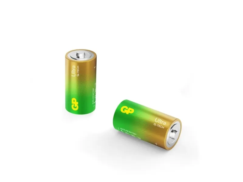 GP Batteries Ultra Alkaline GP14AU, Engangsbatteri, C, LR14, Alkaline, 1,5 V, 2 stk, Cd (cadmium), Hg (kviksølv)