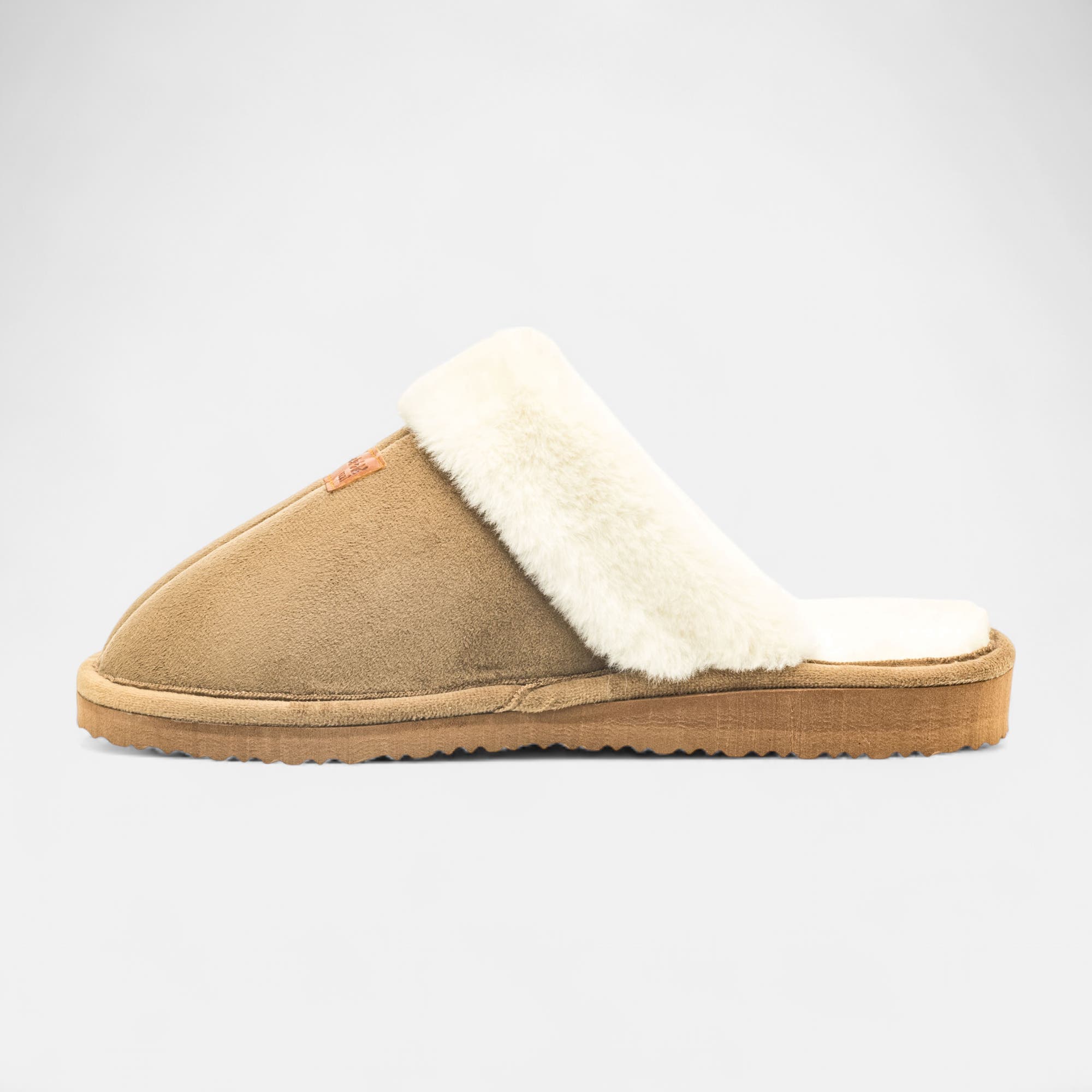 Pantoufles mules Femme taupe