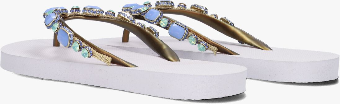 UZURII witte uzurii teenslippers copa cabana blue