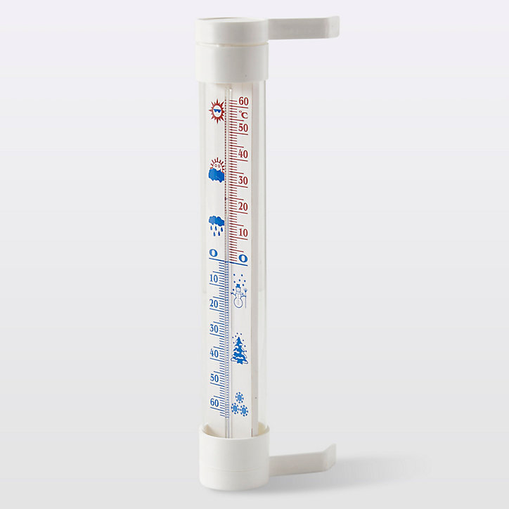 Thermomètre analogique extérieur Terdens blanc