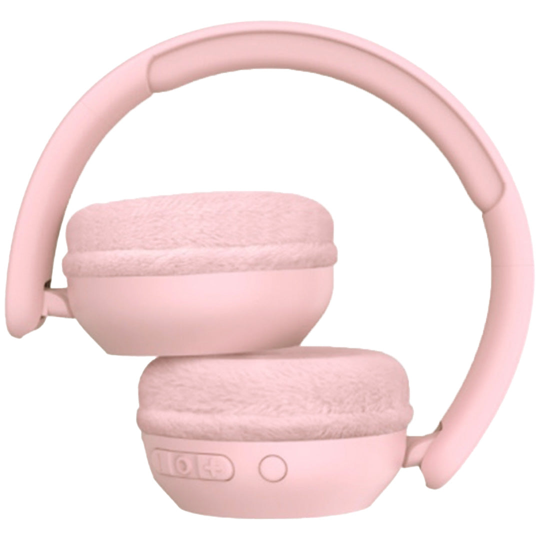 Lalarma draadloze kinderkoptelefoon met licht - roze