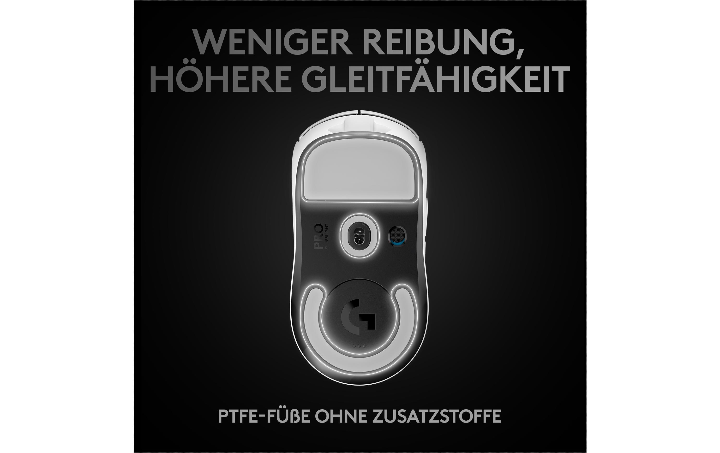 Gaming-Maus Pro X Superlight WeissExtrem leichte Gaming-Maus mit leistungsvoller Performance