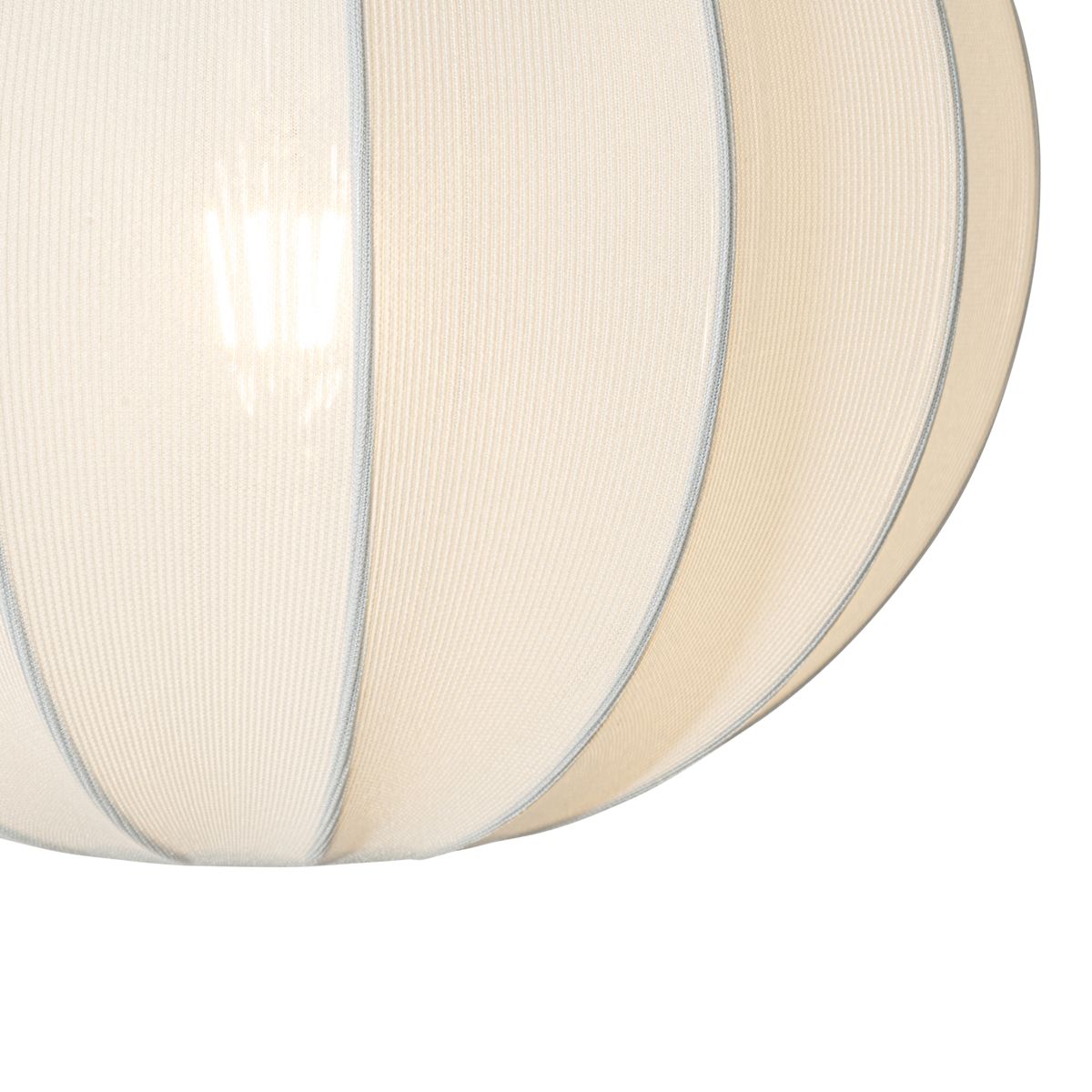 Japandi hanglamp wit zijden 30cm - Plu