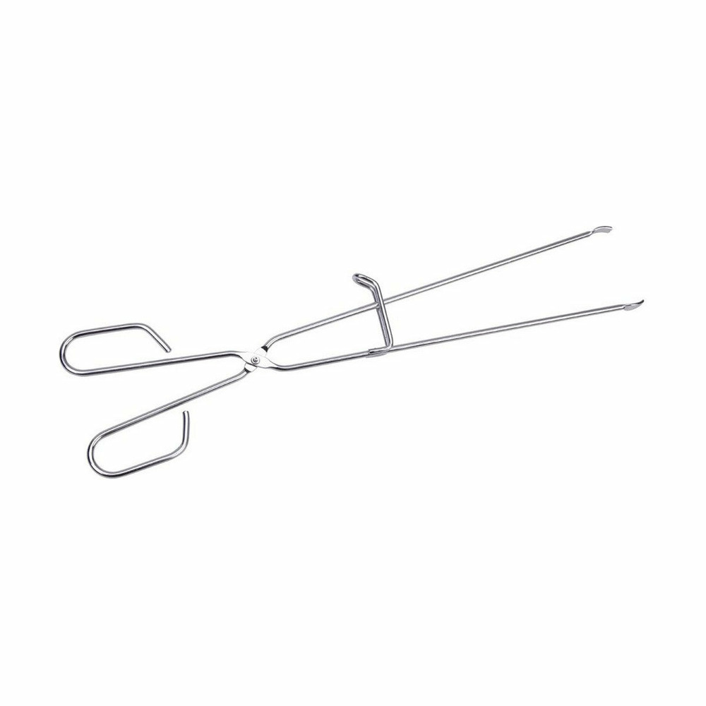 Sauvic 04476 pince à barbecue en acier inoxydable, grise, 45x9x1,4 cm
