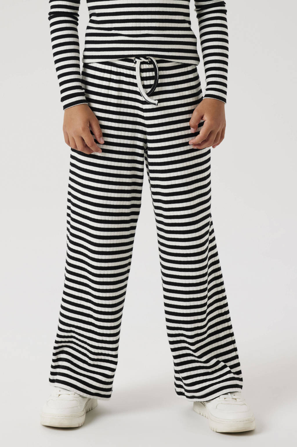 NAME IT straight casual broek zwart