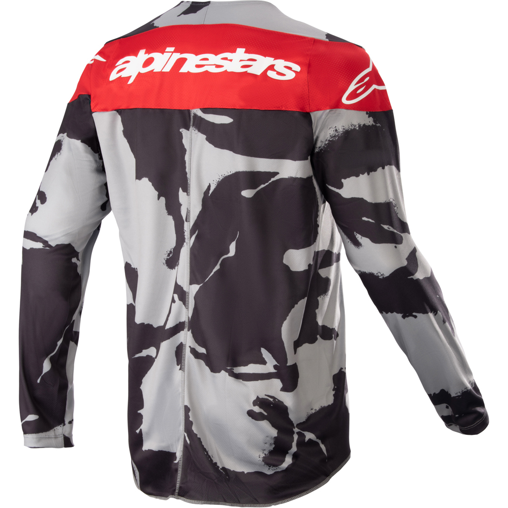 Alpinestars - Maillot enfant Youth Racer Tactical - 2023 Camouflage Gris / Rouge