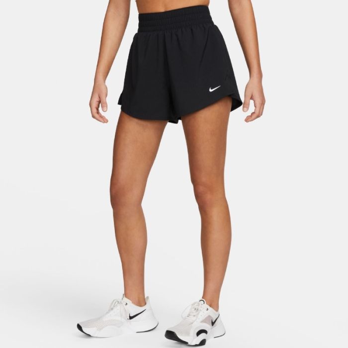 Nike Dame Shorts One Dri-Fit High-Waisted 2in1 3 Inch Shorts Sort