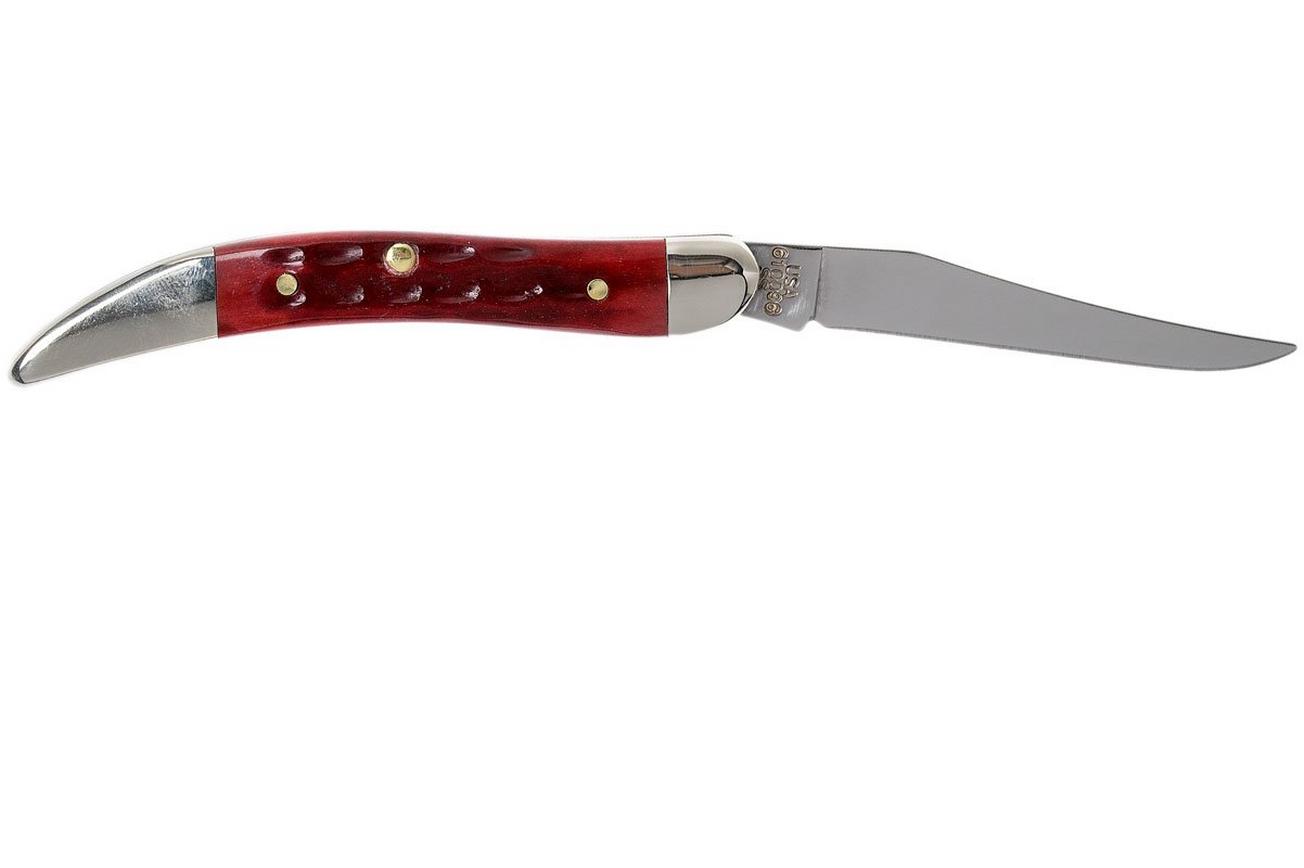 Case Small Texas Toothpick Pocket Worn Old Red Bone, 00792, 610096 SS zakmes