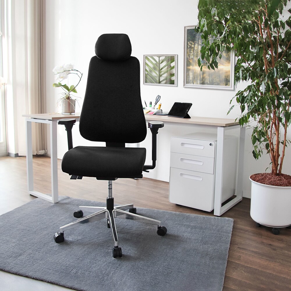 Profi Bürostuhl PRO-TEC 400 Stoff mit Armlehnen (höhenverstellbar) hjh OFFICE