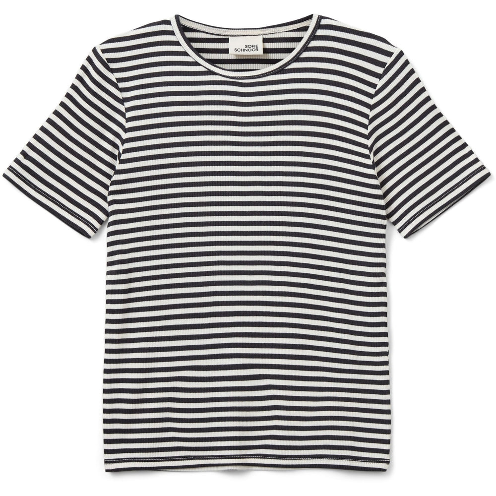 Køb Sofie Schnoor Black Striped Nataliasy Rib T-shirt