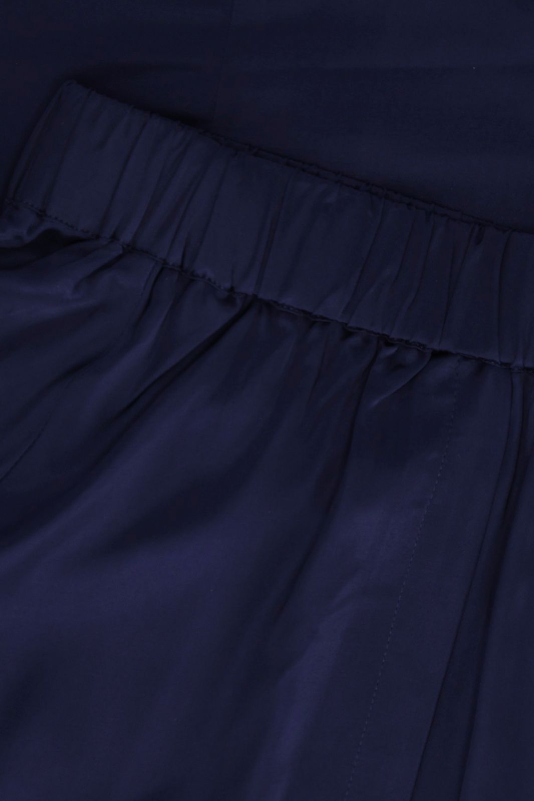 Donkerblauwe satijnen maxi rok
