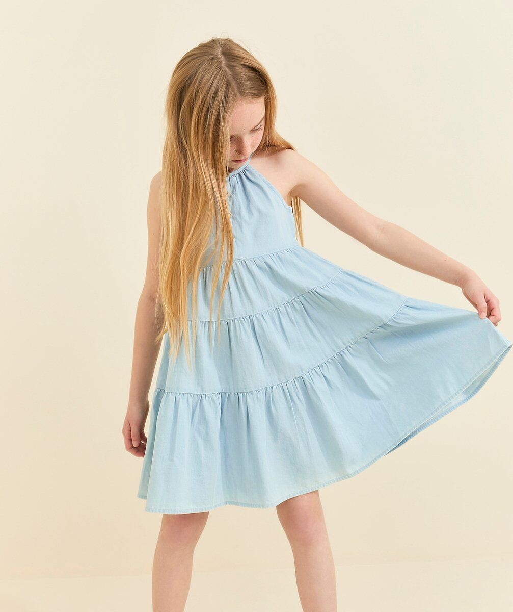 TAPE A L'OEIL<br>Vestido jeans com alças finas