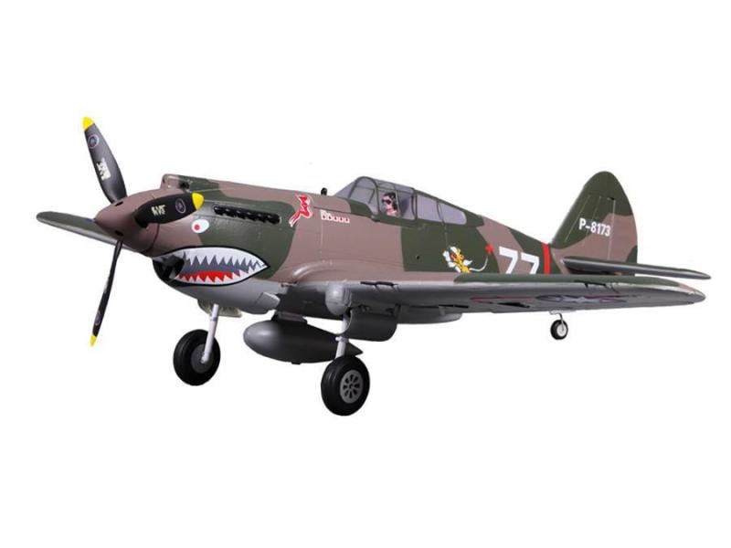 FMS Warbird P-40B Curtiss Warhawk Flying Tiger 980 mm PNP High-Speed Warbird mit Einziehfahrwerk