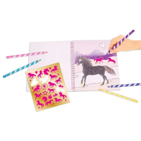 Depesche Miss Melody Malbuch mit Paillletten