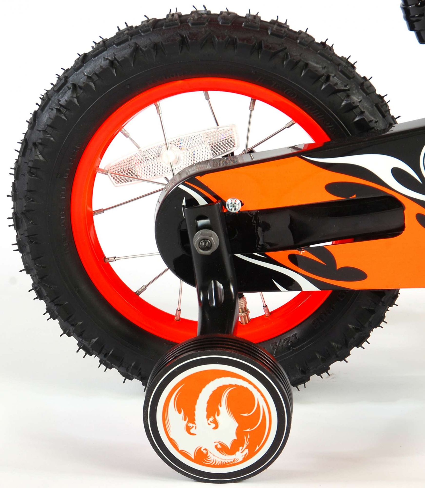 TPFSports Motorrad Kinderfahrrad - Jungen - 12 Zoll - 2 Handbremsen - Grün