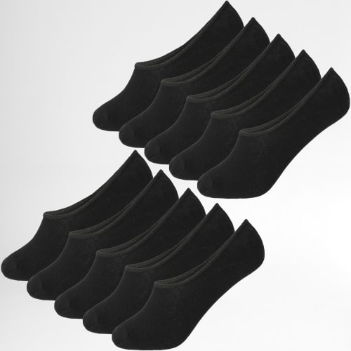 Lot De 10 Paires De Chaussettes Invisibles 0017 Noir