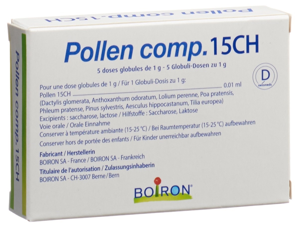Boiron Pollen comp. Glob 15 CH Fl 1 Dos