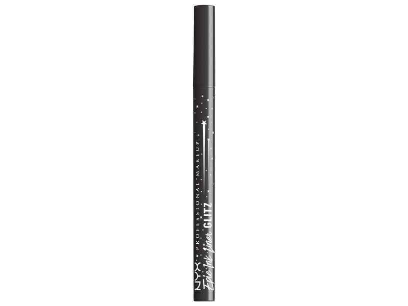 NYX Professional Makeup Epic Ink Liner Jeanz Glitz Graphite Wasserfester und flüssiger Eyeliner