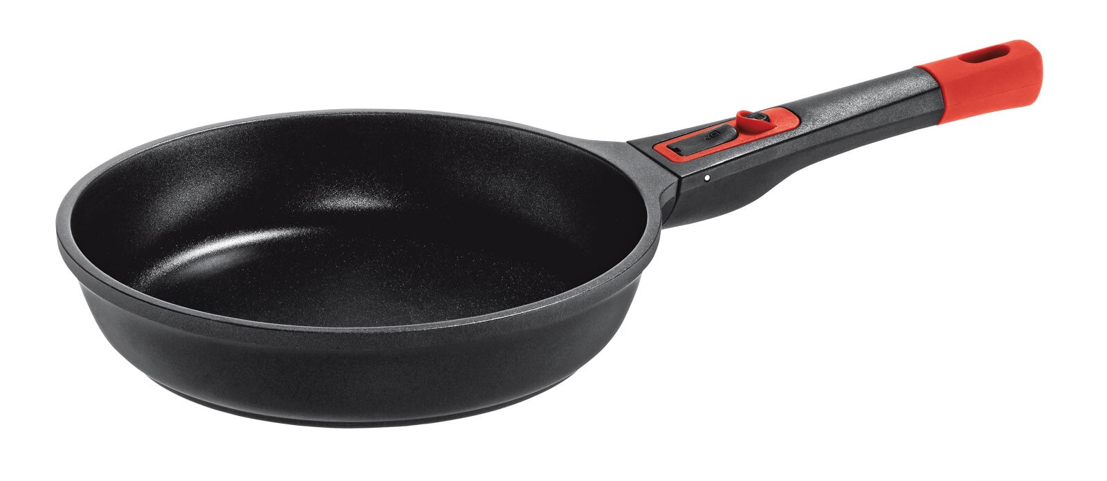 bongusto Bratpfanne mit Abnehmbarem Griff 24 cm schwarz/ rot