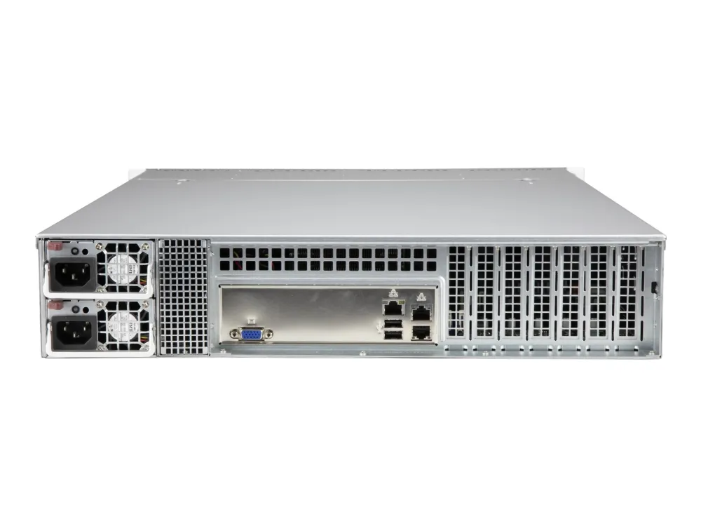 Supermicro SCLA25TQC R609LP - Rack-monterbar - 2U - forstærket forlænger ATX - SATA/SAS - hot-swap 650 Watt - sort