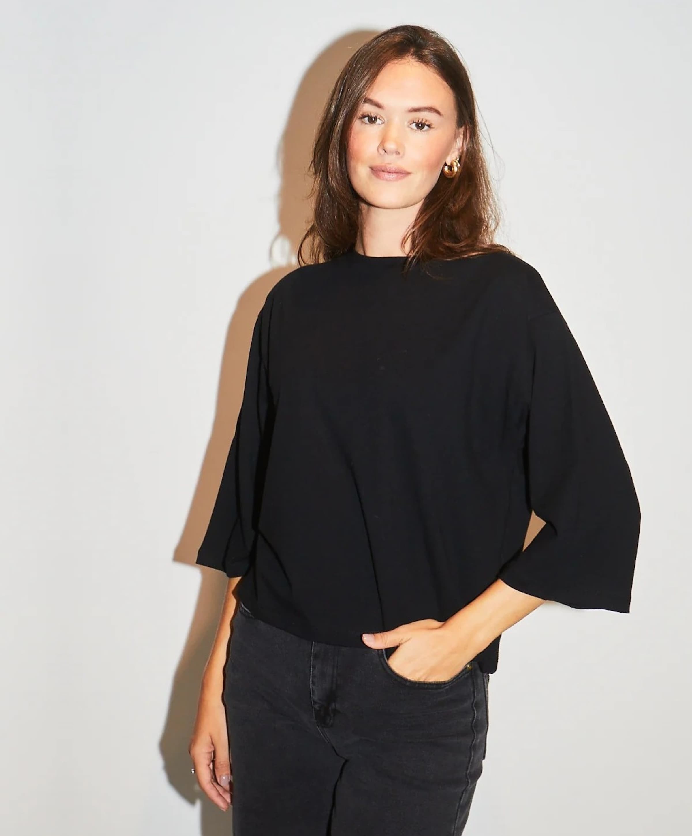 RE/BORN Antwerp Dames longsleeve zwart