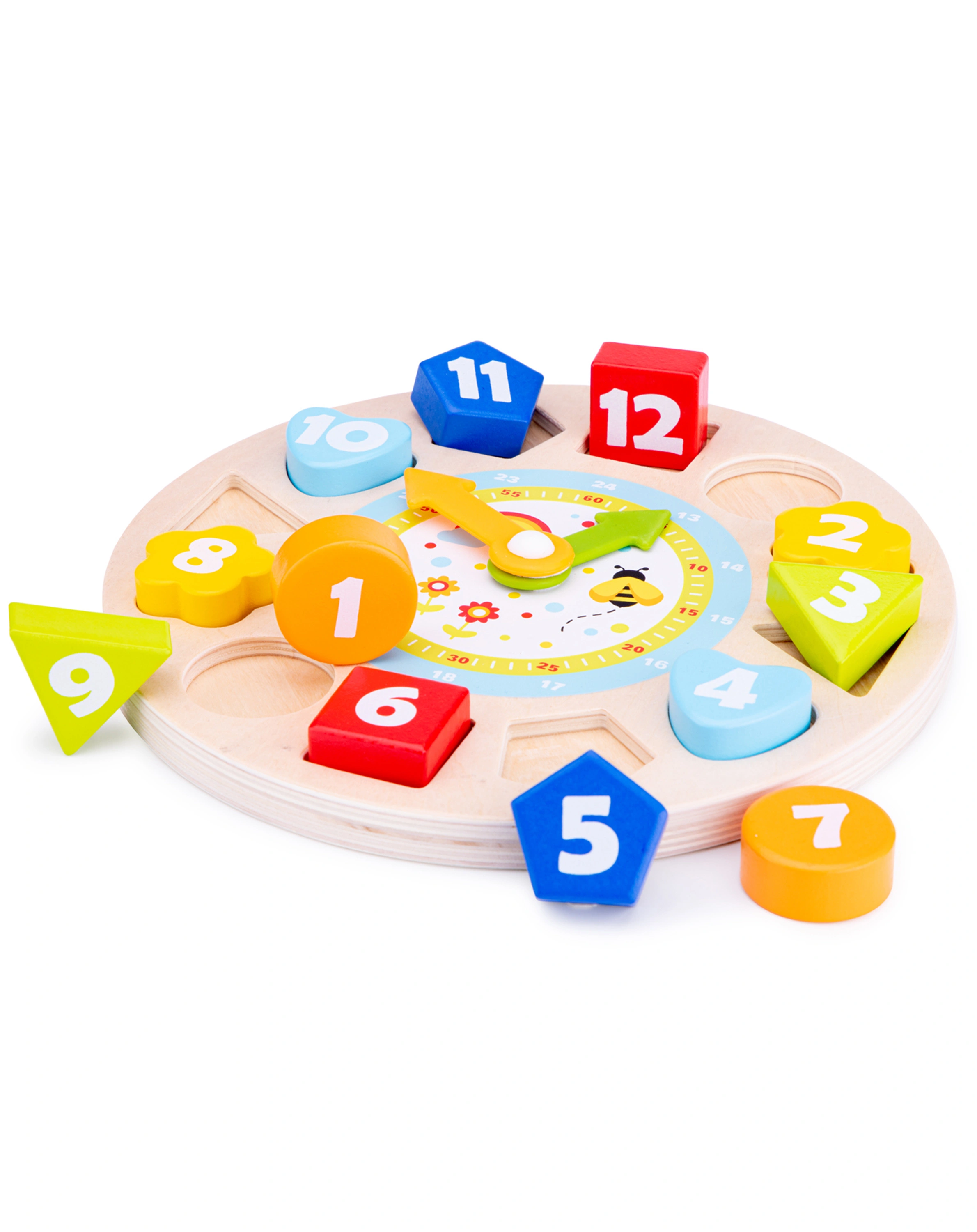 Formenpuzzle UHR 13-teilig aus Holz