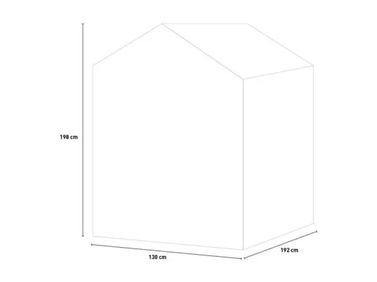 Abri de jardin Boîte en résine PVC 130x192x198cm ResinBox